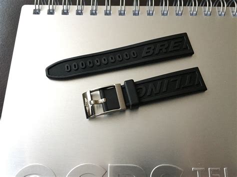 rubber band breitling|Breitling 20mm tang rubber strap.